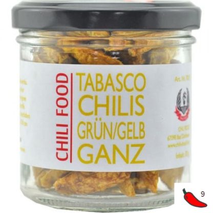 Kokonaiset kuivatut keltaiset Tabasco Chilit (30g)